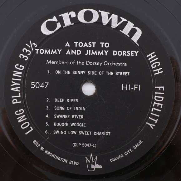 A Toast To Tommy & Jimmy Dorsey Orchestra 1957 Mono Jazz Vinyl LP Record 5047 - Picture 10 of 16